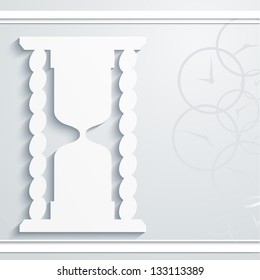 Abstract background with hourglass