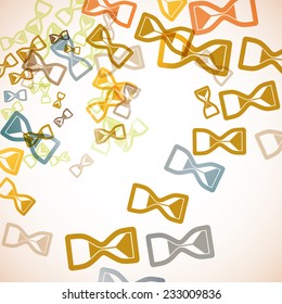 abstract background: hourglass
