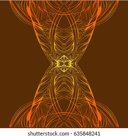 Abstract background hourglass