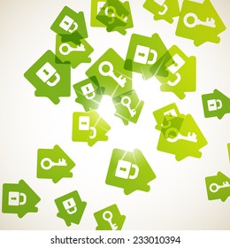 abstract background: house