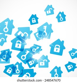 abstract background: house