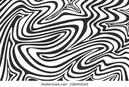 Abstract background with hypnotic wavy lines pattern