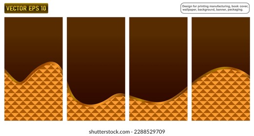 Abstract background with ice cream cone texture. design for cover, flyer, advertising, printing