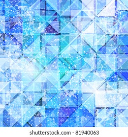 abstract background of ice triangles
