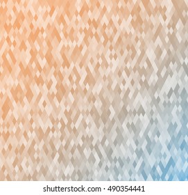 Abstract background of identical diamonds with different shades of color. Gradient.