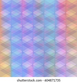 Abstract background of identical diamonds with different shades of color. Gradient.