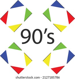 abstract background illustration for 90's 