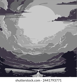 Abstract background illustration artwork sky cloud
