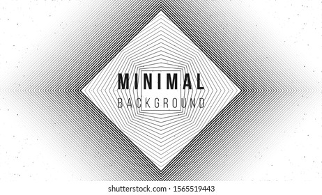 Abstract background illustration. Black and white outline shapes. Color name eerie black. Creative concept. Eps10 vector.