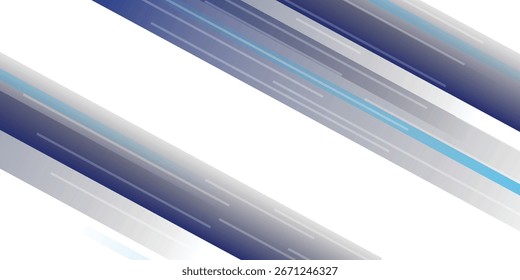 Ilustración de fondo Abstractas de líneas diagonales azules. ilustración de Vector.