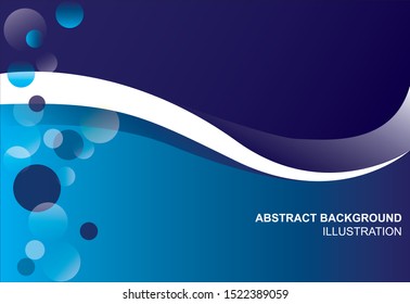 Abstract background illustration. With a calm and cool composition.