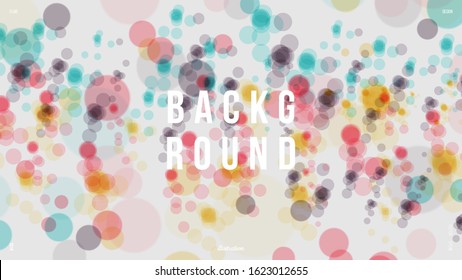 Abstract background illustration. Colorful light bulbs, sparkles, fireflies. Neon colors. Creative concept. Eps10 vector.