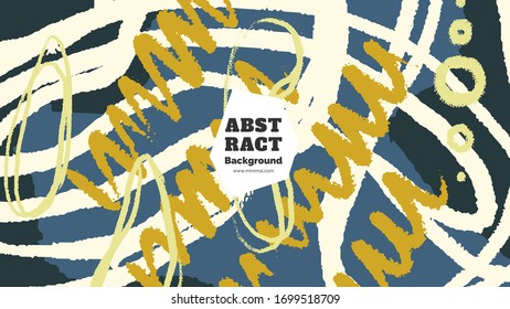 Abstract background illustration. Colorful lines, spots and dots. Decorative wallpaper, backdrop. Hand drawn texture, decor elements and shapes. Eps10 vector.