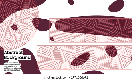 Abstract background illustration. Colorful lines, and liquid strokes. Decorative minimal wallpaper, backdrop. Outline texture, geometric elements and flow shapes. Eps10 vector.