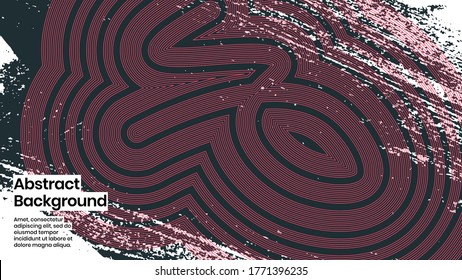 Abstract background illustration. Colorful lines, and paint strokes. Decorative minimal wallpaper, backdrop. Hand drawn texture and outline shapes. Eps10 vector.