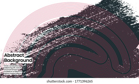 Abstract background illustration. Colorful lines, and paint strokes. Decorative minimal wallpaper, backdrop. Hand drawn texture and outline shapes. Eps10 vector.