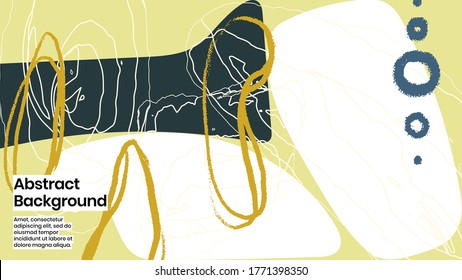 Abstract background illustration. Colorful lines, scribble and paint strokes. Decorative chaos wallpaper, backdrop. Hand drawn texture, decor elements and shapes. Eps10 vector.