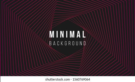 Abstract background illustration. Colorful outline hexagons. Colors name: spanish crimson, indigo, eerie black. Creative concept. Eps10 vector.