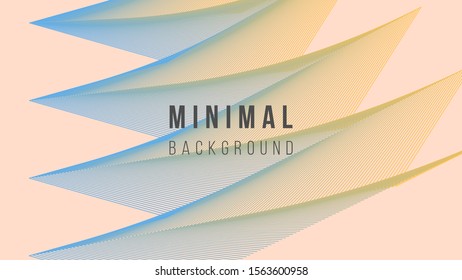 Abstract background illustration. Colorful outline zig zag. Colors name: chickadee, blue jeans, unbliched silk. Creative concept. Eps10 vector.