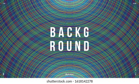 Abstract background illustration. Colorful outline circles. Holographic colors. Creative concept. Eps10 vector.