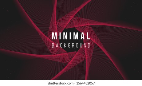 Abstract background illustration. Colorful outlines. Colors name: spanish crimson, eerie black. Creative concept. Eps10 vector.