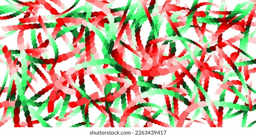 abstract background illustration of colorful ropes on isolated white background