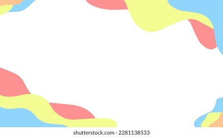 Abstract background illustration of colorful waves. Perfect for website wallpapers, posters, banners, photo frames, book covers, invitation covers