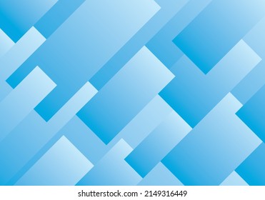 Abstract background illustration composed of blue gradient rectangles