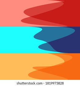 Abstract Background and Illustration Design Template. Abstract Shape Design. Colorful Wallpaper Illustration.