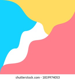 Abstract Background and Illustration Design Template. Abstract Shape Design. Colorful Wallpaper Illustration.