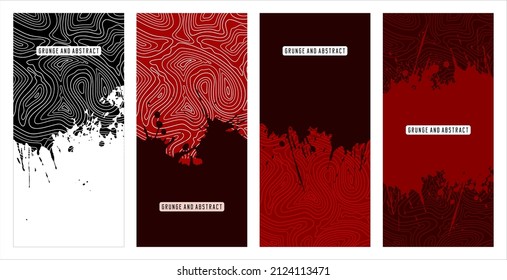 Abstract background illustration, grunge black, white, red, very suitable for the latest design applications 
