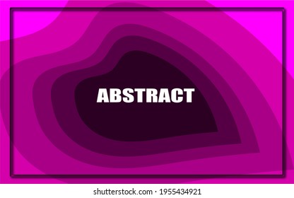 fondo abstracto, ilustración de forma cardíaca en color rosa
