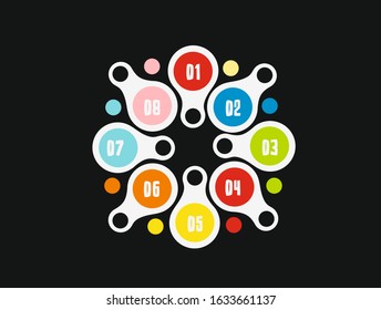 Abstract background illustration for infographic template