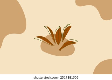 Ilustración de fondo Abstractas, hojas abstractas 