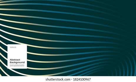 Abstract background illustration. Linear, striped gold backdrop. Golden blue creative stylish texture. Eps10 vector.