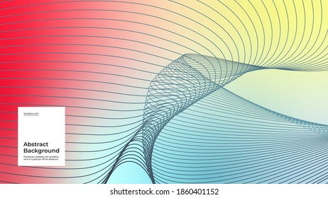 Abstract background illustration. Linear, striped gradient backdrop. Colorful creative stylish texture. Eps10 vector.