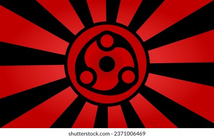 Abstract background illustration - Mangekyou Sharingan illusion