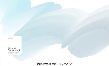 Abstract background illustration in neomorphism style. Dynamic composition with trendy liquid fluid 3d shapes. Minimal wallpaper, backdrop, background. Eps10 vector.