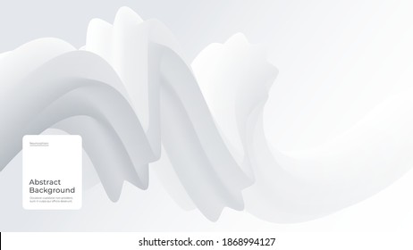 Ilustración de fondo abstracta al estilo neomorfista. Composición dinámica con formas 3d de líquido de moda. Papel mínimo, fondo, fondo. Vector Eps10.