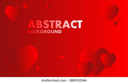 abstract background illustration on red background. romantic theme.