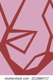 Abstract background, illustration with pink background. Great for print, wallpaper.