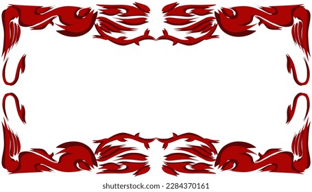 Abstract background illustration with a red theme. Perfect for posters, photo frames, website wallpapers, banners, stickers, backdrop, presentation, paper, card