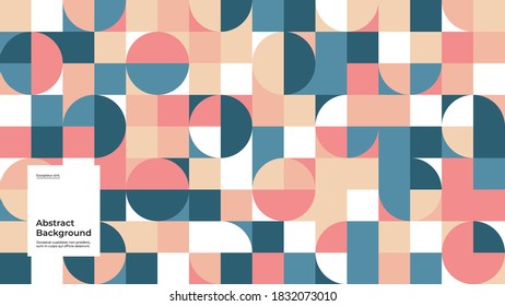 Abstract background illustration. Seamless pattern. Flat geometric shapes. Eps10 vector.