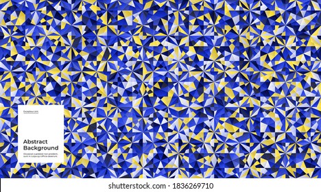 Abstract background illustration. Seamless pattern. Flat geometric shapes. Colorful mosaic. Eps10 vector.