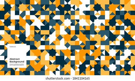 Abstract background illustration. Seamless pattern. Flat geometric shapes. Colorful mosaic. Eps10 vector.