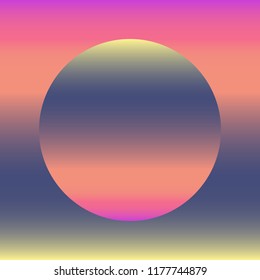 Abstract background illustration. Square and circle with gradient