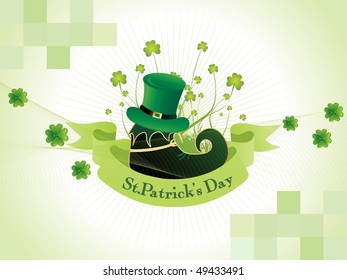 abstract background illustration for st. patrick's day