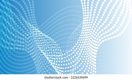 Abstract background illustration with superimposed curves of dotted lines.