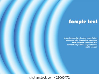 Abstract background illustration with superimposing blue curves