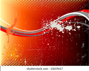 abstract Background . Illustration, vector, wave